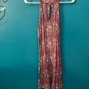 Pink dress with keyhole